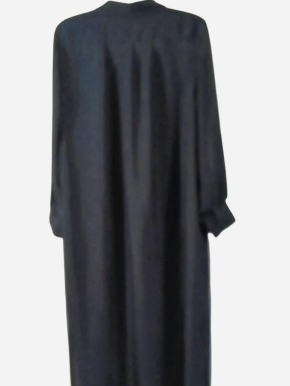 J. Crew Bungalow Black Maxi Popover Dress Women's Size Large Loungewear Casual - Picture 5 of 13